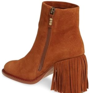 Kelsi Dagger Brooklyn Linx Suede Bootie Tan